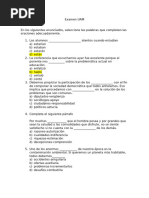 Examen UAM CBS y CBI 2