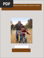 Instant ebooks textbook Learning and Behavior 9th Edition James E. Mazur download all chapters