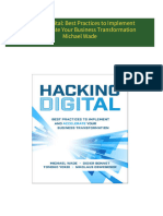 Download ebooks file Hacking Digital: Best Practices to Implement and Accelerate Your Business Transformation Michael Wade all chapters