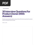 50 Interview Questions For Product Owner (With Answers)