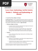 Assignment Module 2 Methods and Epidemiology of diseases