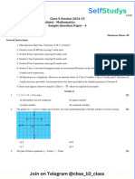 10 class math standard sample paper 4