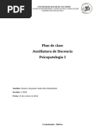 PSICOPATOLOGÍA I - Plan Auxiliatura