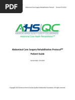 AHSQC Abdominal Core Surgery Rehabilitation Protocol Patient Guide 08-09-2019