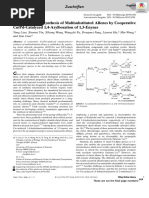 Enantioselective Synthesis of Multisubstituted Allenes by Cooperative