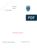 Physiology of Pancreas