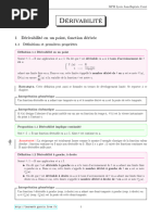 Derivabilite