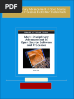 Multi Disciplinary Advancement in Open Source Software and Processes 1st Edition Stefan Koch download pdf