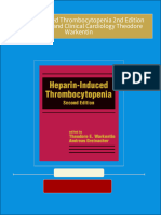 Download full Heparin Induced Thrombocytopenia 2nd Edition Fundamental and Clinical Cardiology Theodore Warkentin ebook all chapters