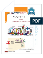 CH 3 quadratic equation