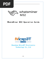 WhatsMiner M32 Manual