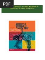 Get Chapman & Nakielny’s Guide to Radiological Procedures 7th Edition Nick Watson PDF ebook with Full Chapters Now