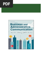 Full download (eBook PDF) Business and Administrative Communication 12th Edition pdf docx