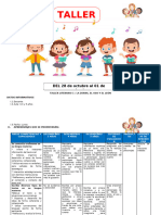 TALLERES UNIDOCENTE DEl 28 de Octubre Al 01 de Noviembre