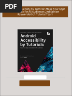 Android Accessibility by Tutorials Make Your Apps Accessible for All Audiences 2nd Edition Raywenderlich Tutorial Team All Chapters Instant Download