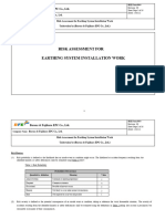 5. Risk Assessment for Earthing System Installation