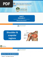 L2 Anatomy Scapular region 1 (Shoulder & Back) (Locomotor system)