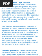 5. Intention to Create Legal Relations