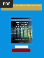 [Ebooks PDF] download Modern power system analysis 2nd ed Edition Gönen full chapters