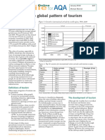 INTRO 1 Changes in the global pattern of tourism