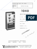 Transmation Model 1040 Manual