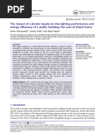 The Impact of a Kinetic Facade on the Lighting Per
