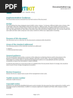 BCMS-DOC-07-2 BCMS Documentation Log