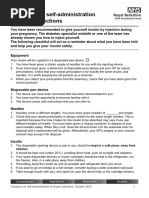 Insulin Injections Guidance on Self Administration