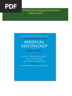 Download full Handbook of Medical Sociology Sixth Edition Chloe E. Bird ebook all chapters