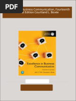 Download Complete Excellence in Business Communication, Fourteenth Global Edition Courtland L. Bovée PDF for All Chapters