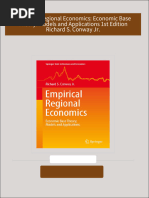 Instant Access to Empirical Regional Economics: Economic Base Theory. Models and Applications 1st Edition Richard S. Conway Jr. ebook Full Chapters