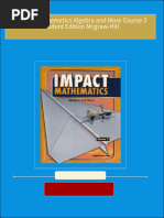 Full download IMPACT Mathematics Algebra and More Course 3 Student Edition Mcgraw-Hill pdf docx