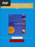 Instant Access to Planning And Installing Photovoltaic Systems A Guide For Installers Architects And Engineers 3rd Edition Deutsche Gesellschaft Fur Sonnenenergie (Dgs) ebook Full Chapters