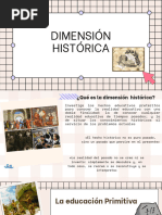 DIMENSIÓN HISTÓRICA DE LA EDUCACIÓN