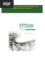 Download full Fundamentals Of Python: Data Structures 2nd Edition Kenneth A. Lambert ebook all chapters