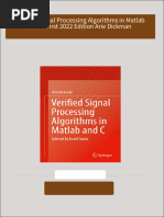 Download full Verified Signal Processing Algorithms in Matlab and C First 2022 Edition Arie Dickman ebook all chapters