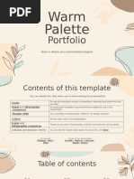 Warm Palette Portfolio by Slidesgo