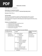 OPERATING SYSTEMS course outline