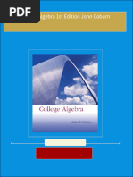 PDF College Algebra 1st Edition John Coburn download