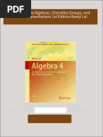 Algebra 4: Lie Algebras, Chevalley Groups, and their Representations 1st Edition Ramji Lal 2024 Scribd Download