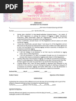 Anti-Ragging Student Affidavit Final PDF