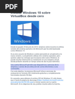 Tema2 Instalar Windows 10 Sobre VirtualBox Desde Cero