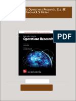 Full Download Introduction to Operations Research, 11e ISE Frederick S. Hillier PDF DOCX