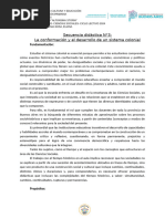 SEC. LA CONFORMACIÓN Y EL DESARROLLO DE UN SISTEMA COLONIAL.