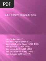 2.1.1 Peranan raja di Rusia