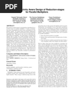 Transition-Activity Aware Design of Reduction-Stages For Parallel Multipliers