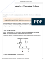 Electrical Analogies of Mechanical Systems