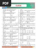 121) Clock (Practice Sheet)