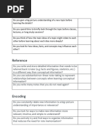 cheat  sheet learning system 