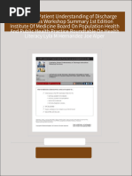 Get Facilitating Patient Understanding of Discharge Instructions Workshop Summary 1st Edition Institute Of Medicine Board On Population Health And Public Health Practice Roundtable On Health Literacy Lyla M Hernandez Joe Alper PDF ebook with Full Chapters Now